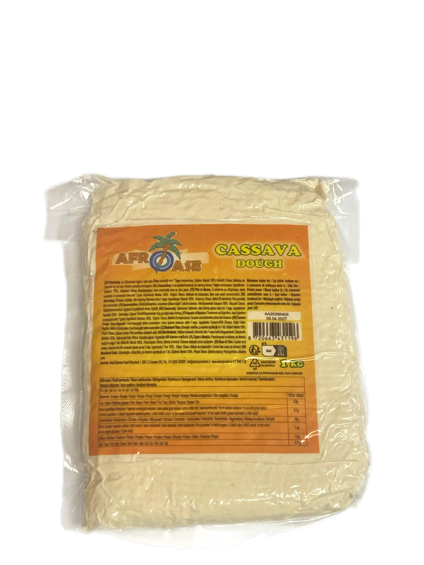 AfroAse Cassava Dough - 1kg