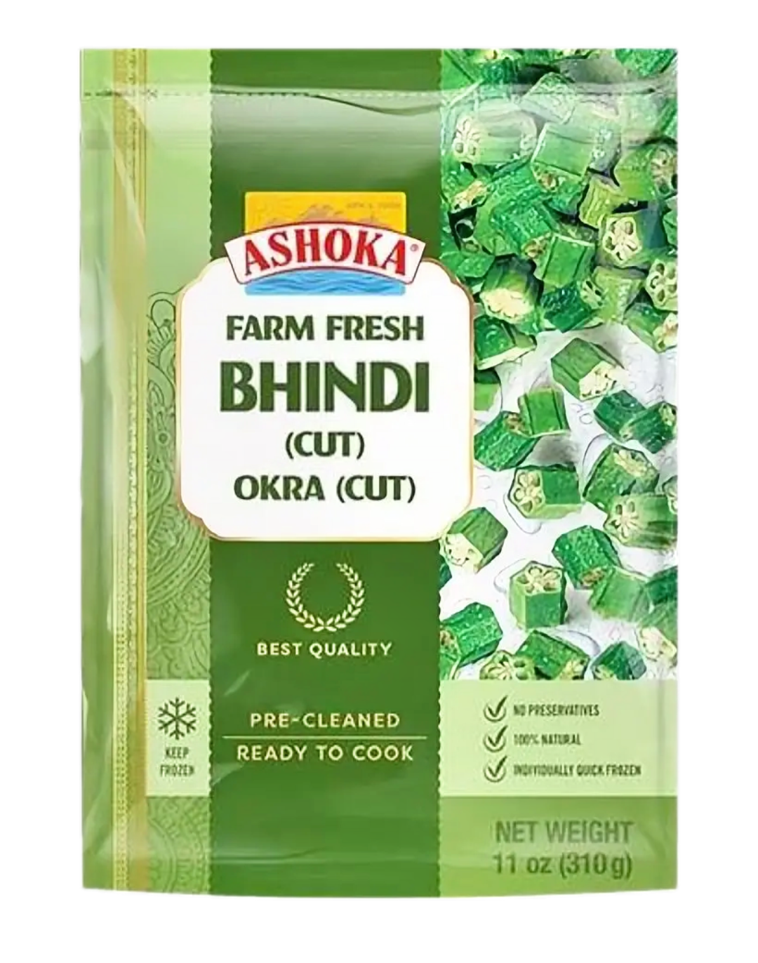 Frozen Cut Okra (Bhindi) - 310g