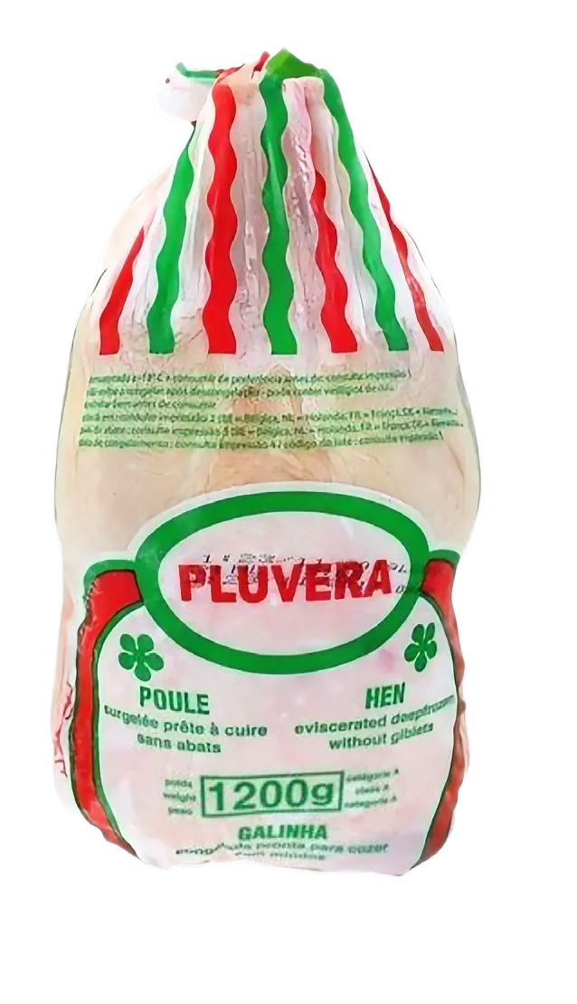 Pluvera Frozen Whole Hen (Hard Chicken) - 1200g