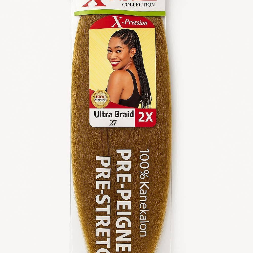 X-Pression Ultra Braid 2x Pre-Stretched (Color 27) |Braiding Hair
