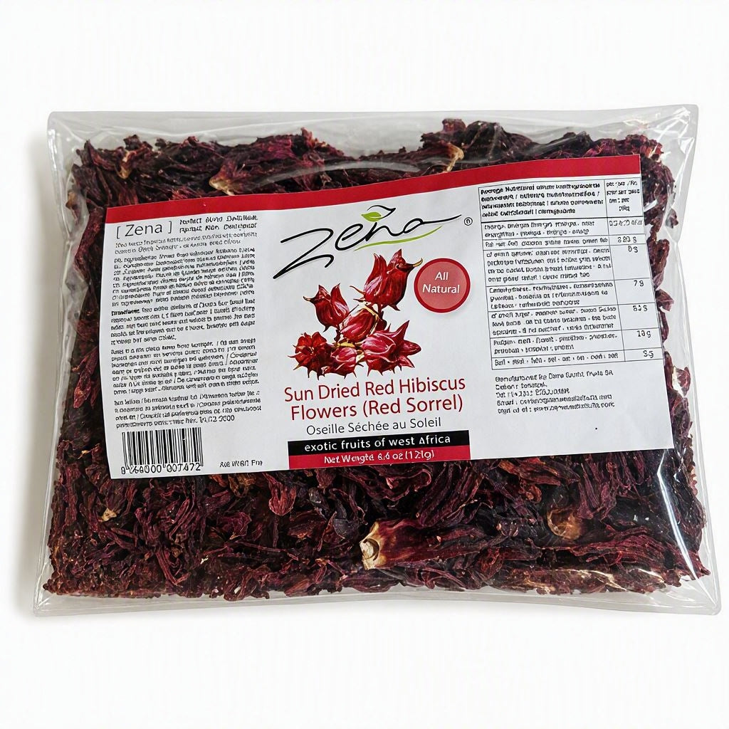 Sun Dried Red Hibiscus Flowers