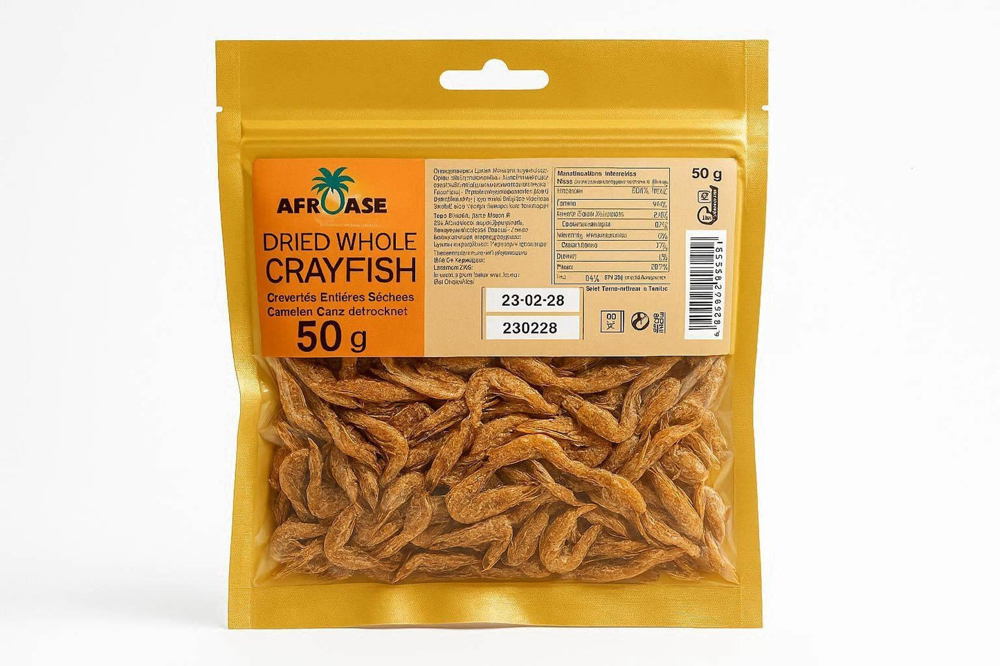 AfroAse Dried Whole Crayfish / Całe Raki Suszone 50g