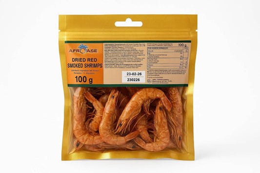 AfroAse Dried Red Smoked Shrimps - 100g