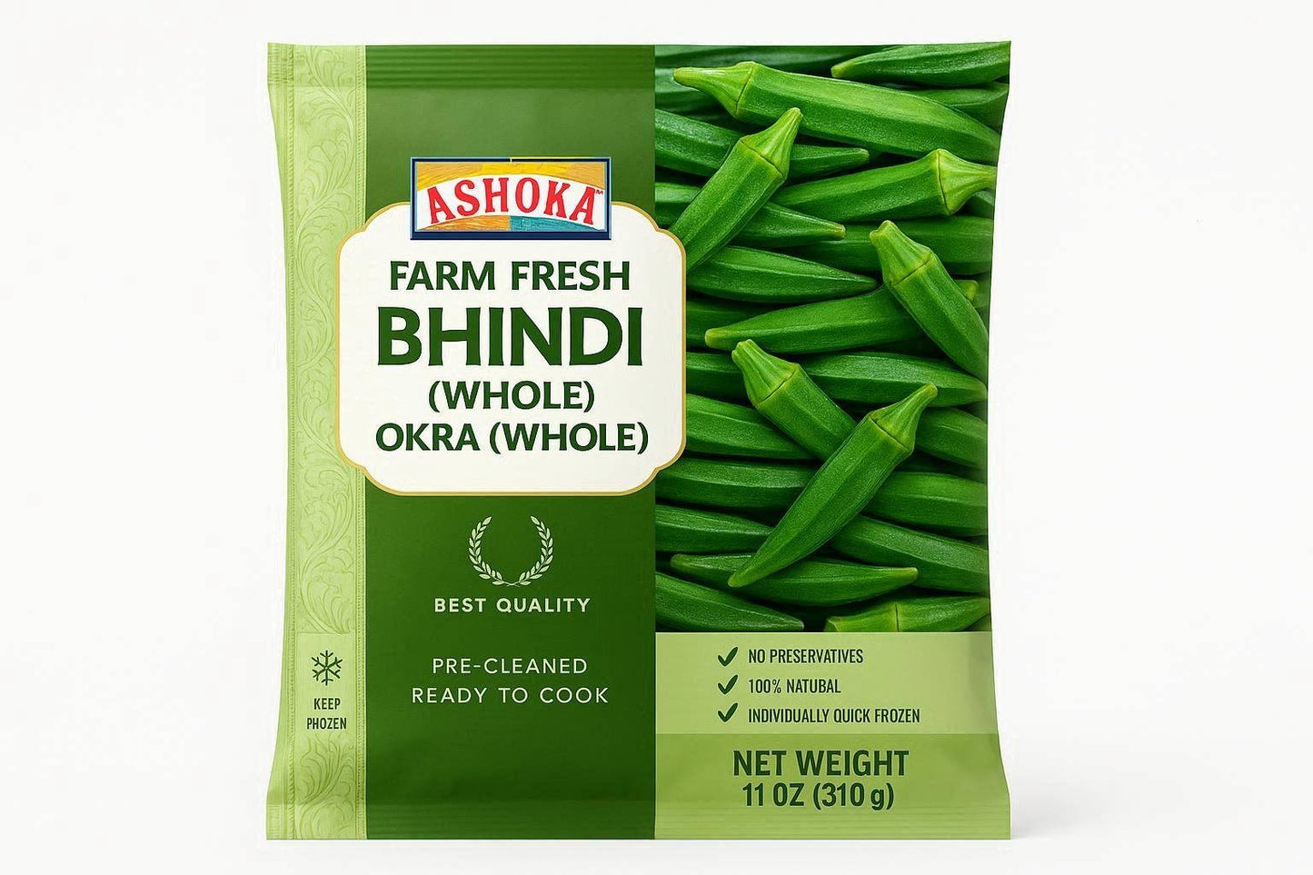 Frozen Whole Okra / Mrożona Okra Cała 310g