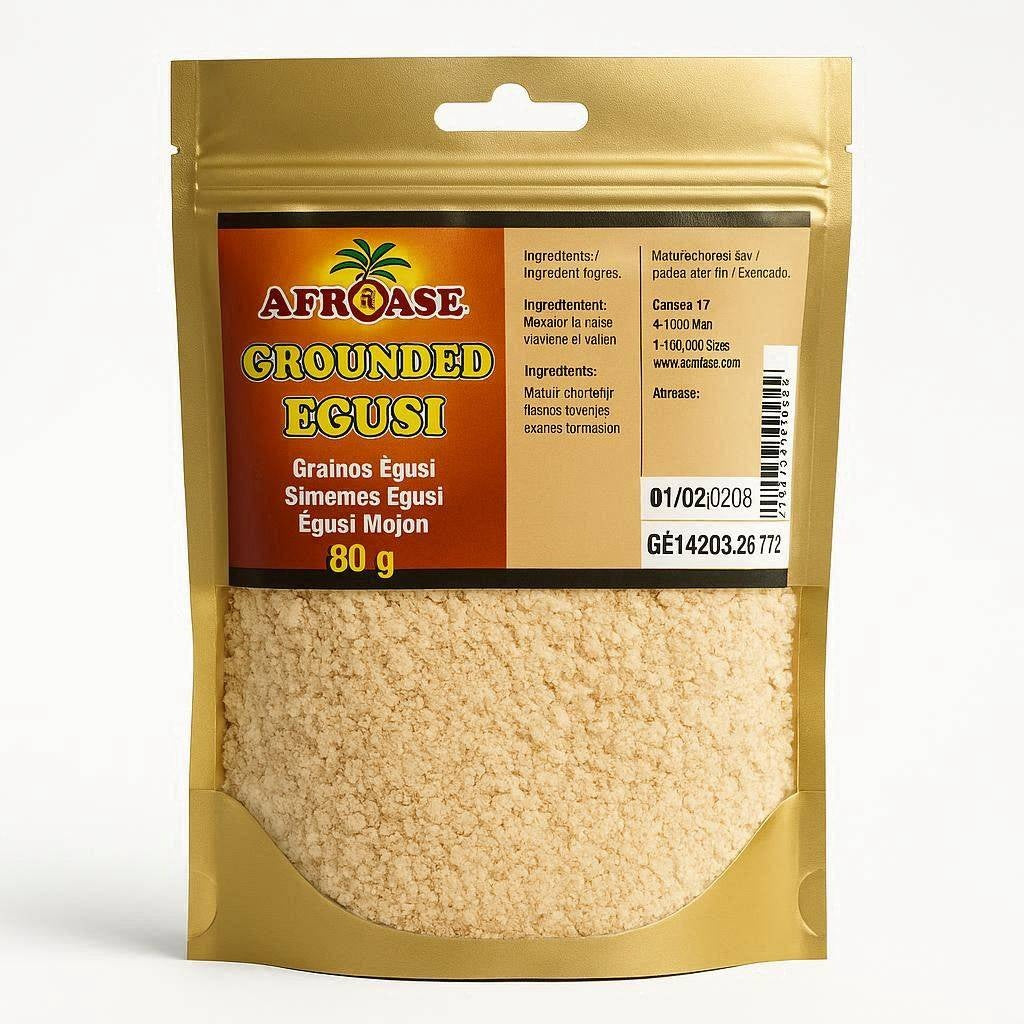 Afroase Grounded Egusi (Melon Seed Powder) - 80g