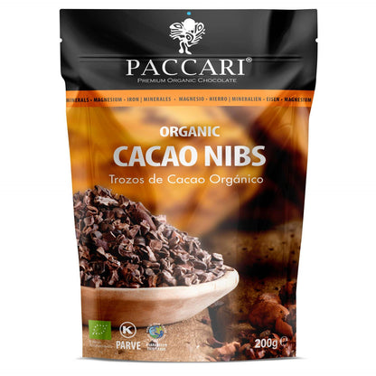 Organic Raw Cacao Nibs 100% / Surowe Ziarno Kakaowca 200g