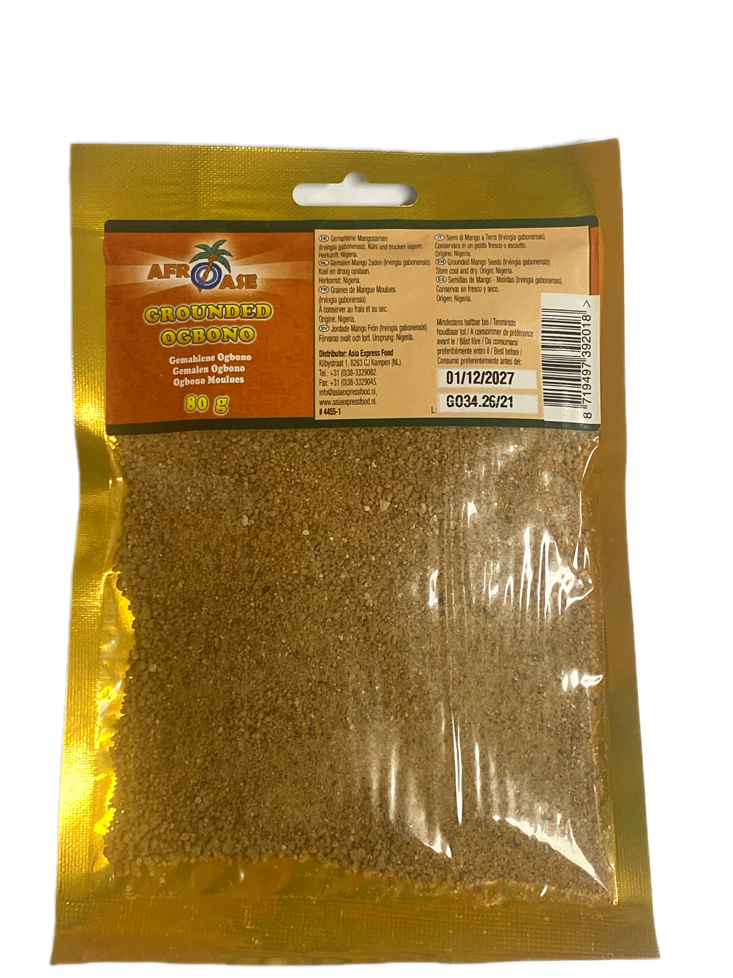 Afroase Grounded Ogbono (Grounded Mango Seeds) - 80g