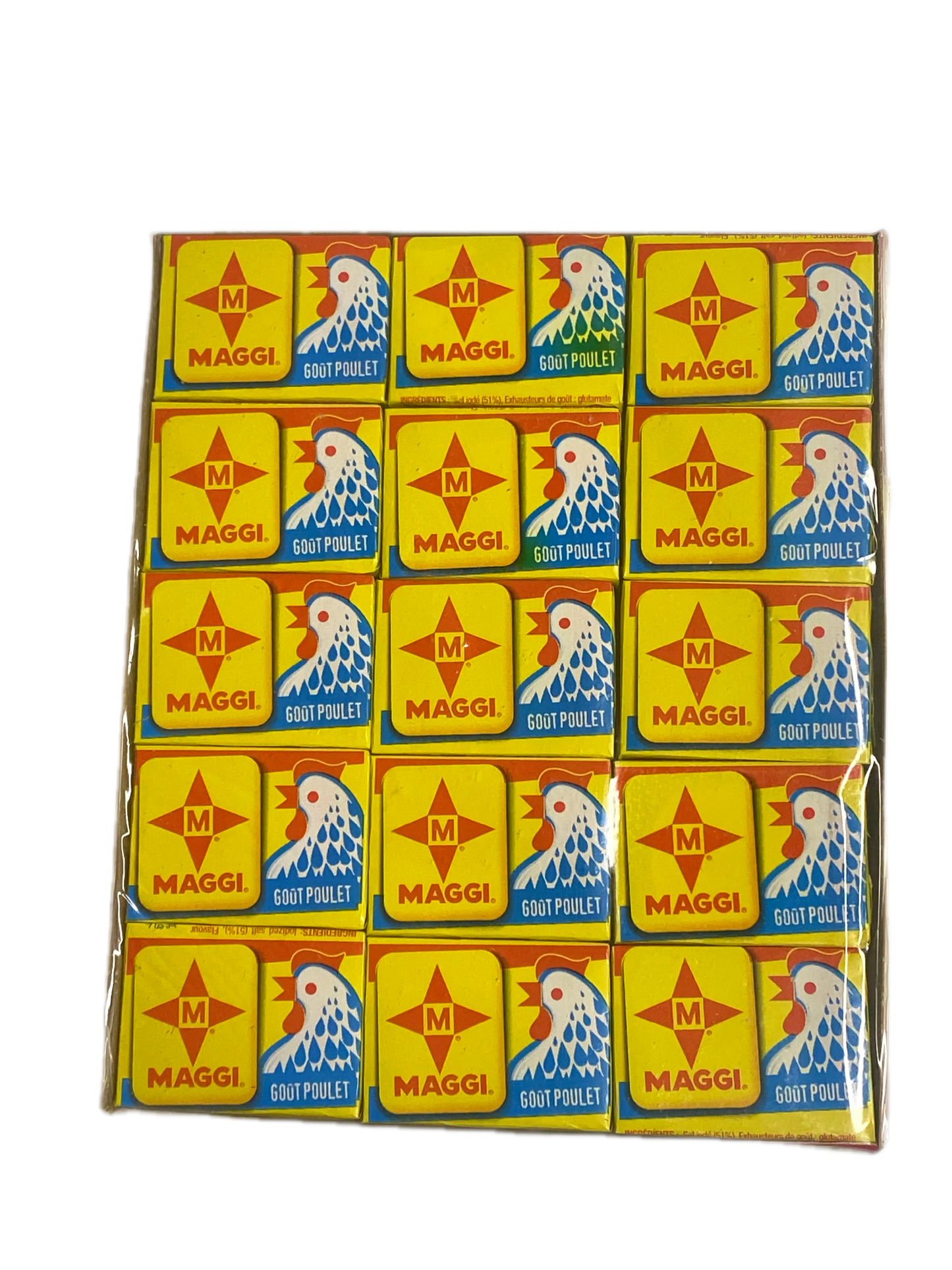 Maggi Goût Poulet (Chicken Flavor) Bouillon Cubes Box - 60 Pack (600g)