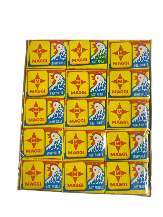 Maggi Goût Poulet (Chicken Flavor) Bouillon Cubes Box - 60 Pack (600g)