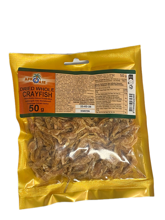AfroAse Dried Whole Crayfish - 50g