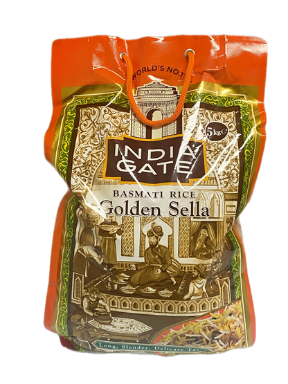 India Gate Golden Sella Basmati Rice / Ryż Basmati Golden Sella 5kg