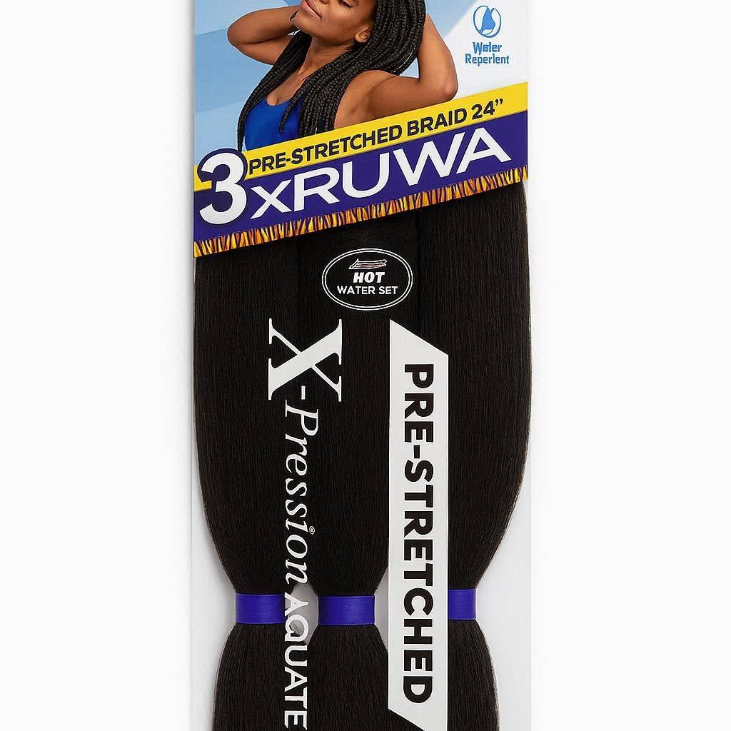 Sensationnel 3X Ruwa Pre-Stretched Braid 24" | Color 1