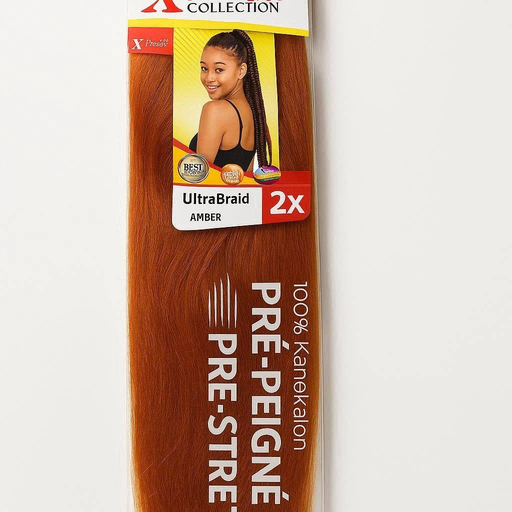 X-Pression Ultra Braid 2x Pre-Stretched (Color: AMBER) | Braiding Hair