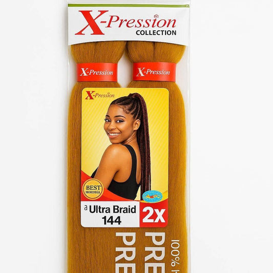 X-Pression Ultra Braid 2x Pre-Stretched (Color: 144) | Braiding Hair