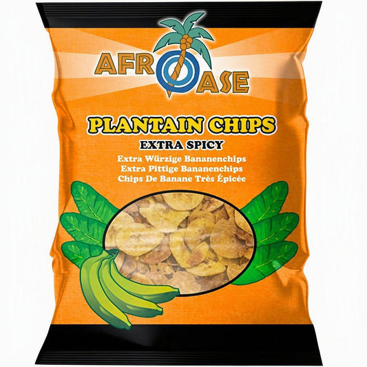 Afroase Plantain Chips Extra Spicy 80g