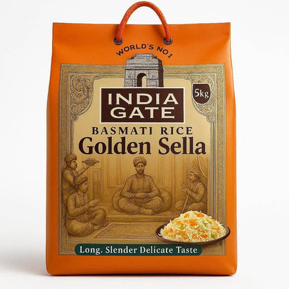 India Gate Golden Sella Basmati Rice / Ryż Basmati Golden Sella 5kg