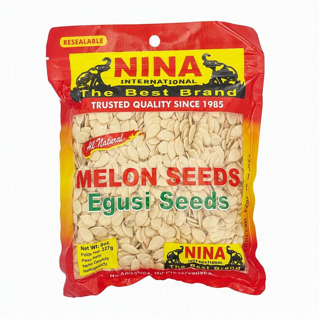 Afroase Whole Egusi 227g – Whole Melon Seeds
