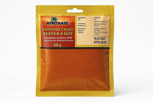 AfroAse Ground Chili Pepper Hot - 80g