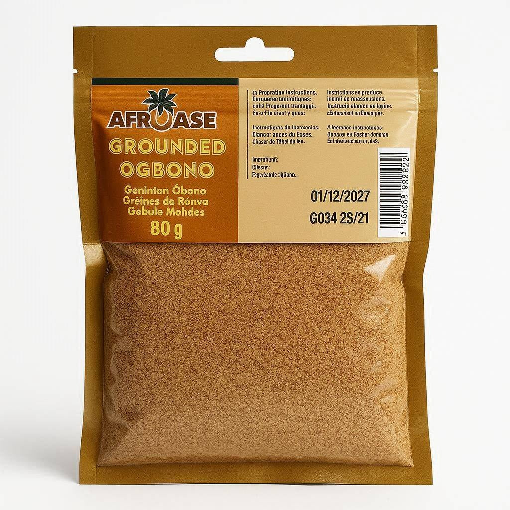 Afroase Grounded Ogbono (Grounded Mango Seeds) - 80g