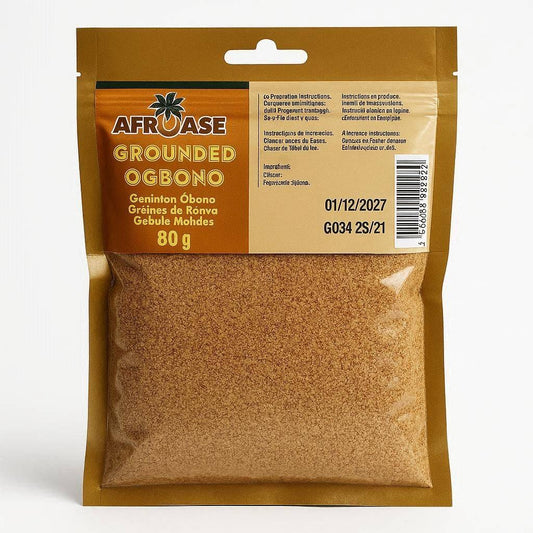 Afroase Grounded Ogbono (Grounded Mango Seeds) - 80g