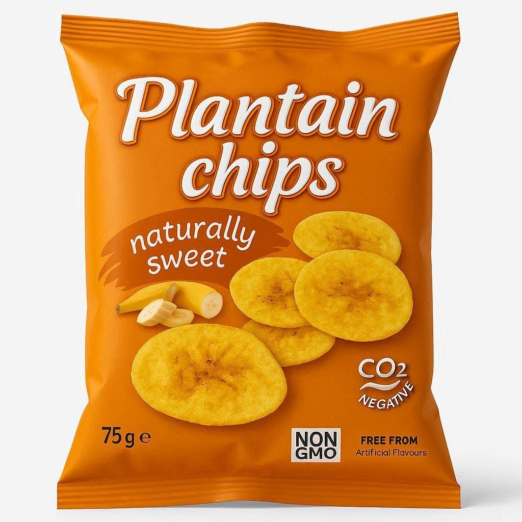 Naturally Sweet Plantain Chips | 75g